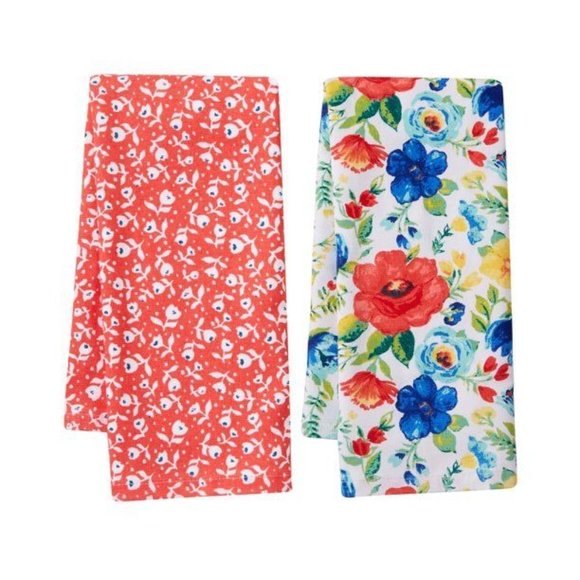 The Pioneer Woman Delaney Floral 2-Piece Kitchen Towel Set - Picture 2 of 5